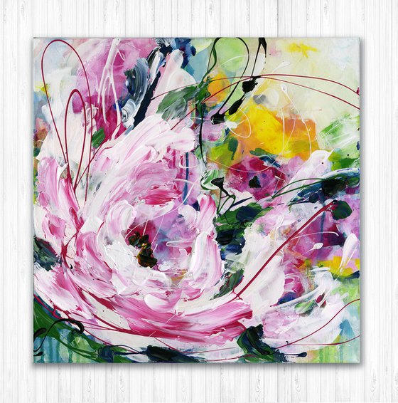 Morning Bloom - Floral Painting by Kathy Morton Stanion