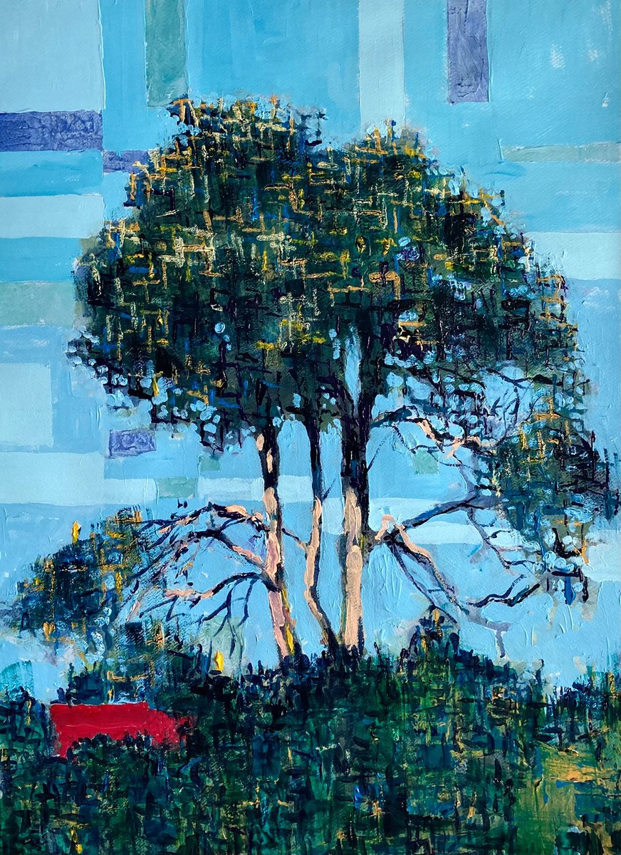 Damaged Tree By John Cottee, 22 X 30, Artwork For Sale On Artfinder