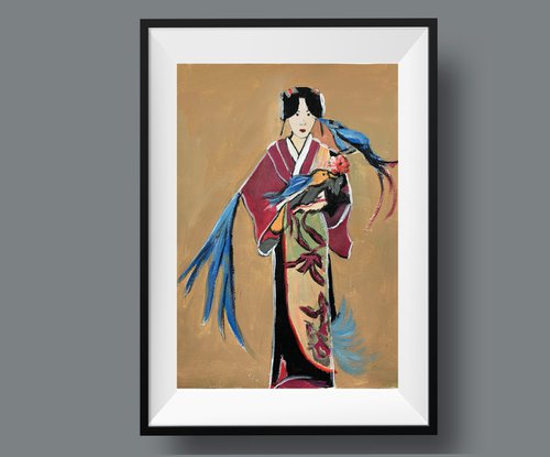 Japanese beauty. Fantasy woman. #16 by Vita Schagen