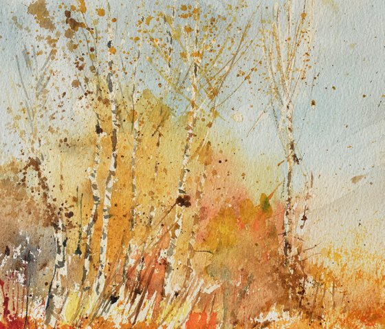 Autumnal colours - watercolor