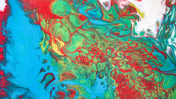 Abstract Free Flow Acrylic Pouring Medium - Chasing Waterfalls