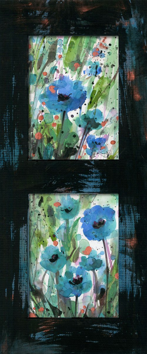 Flowers From The Heart 5 - Flower Painting  by Kathy Morton Stanion by Kathy Morton Stanion