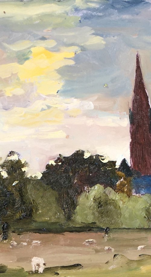 Early morning, Salisbury by Julian Lovegrove Art