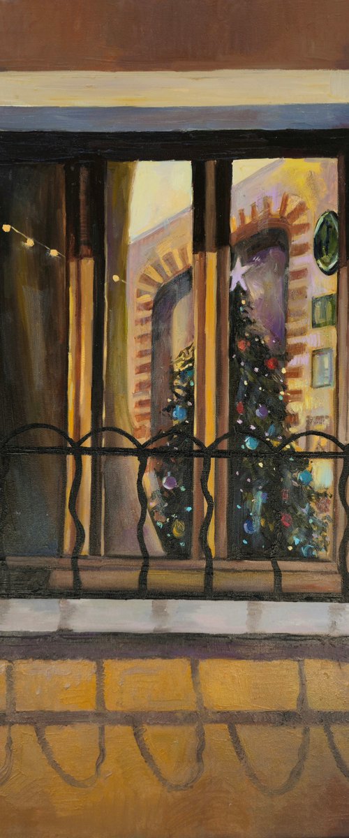 Christmas Through the Window by Joan Mato