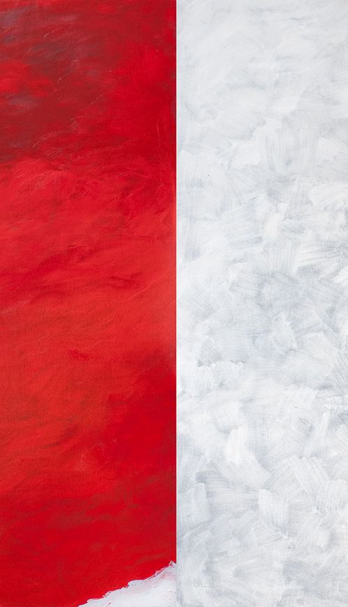 Red and White by Ulugbek Doschanov