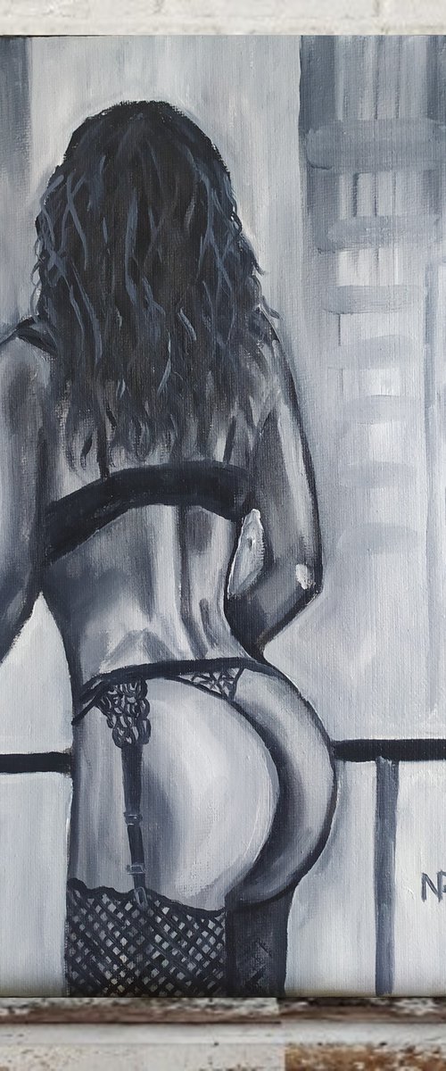 Girl in a big city by Nataliia Plakhotnyk