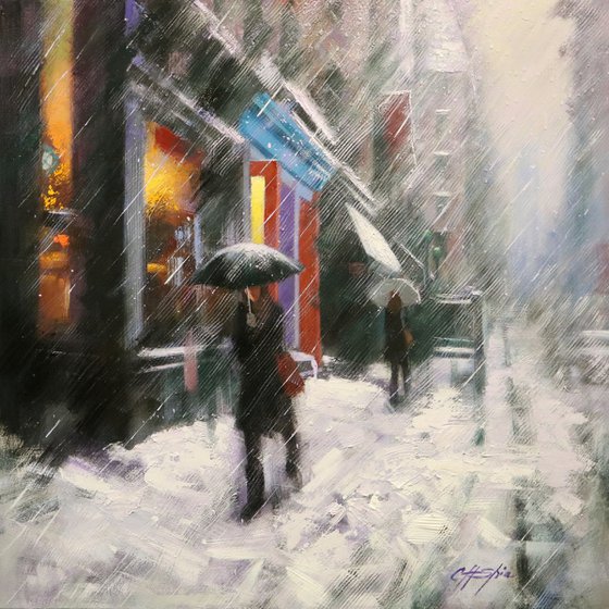 Winter Street in Soho