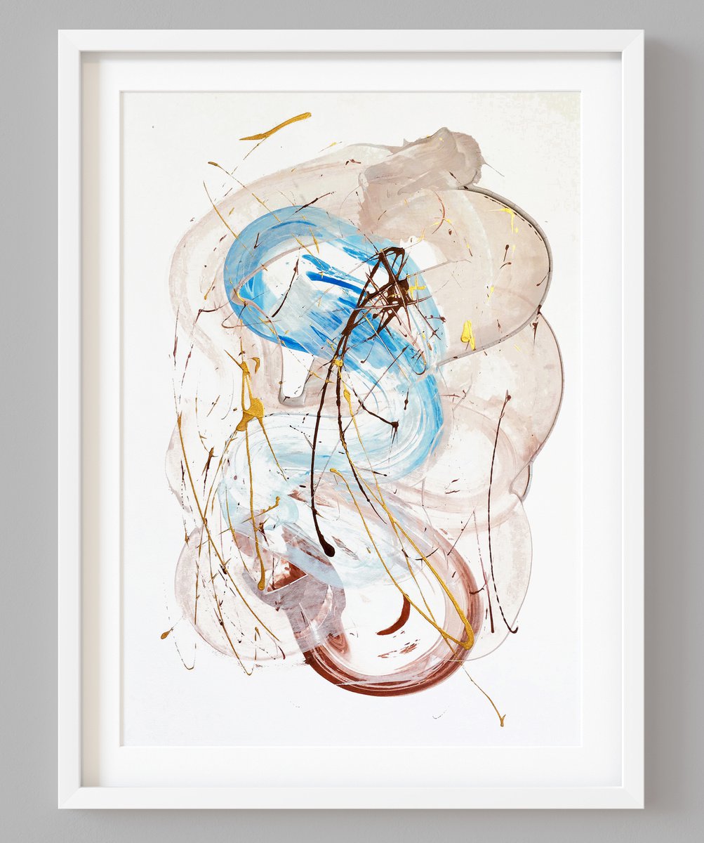 Abstract Painting By Evgenia Makarova, 17 X 23, Abstract 