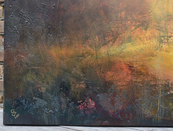 " Hazy Sunrise " SPECIAL PRICE / W 80 x H 80 cm