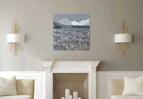 Golden Grass on Wast Water, The Lake District