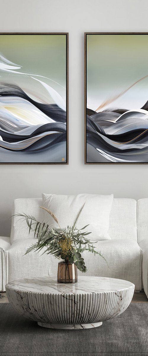 Fields of Forever Diptych by Novi Lim