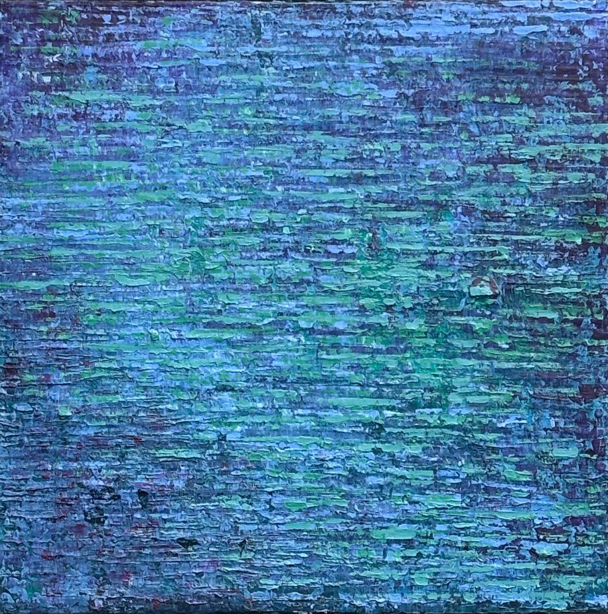 Abstract Acrylic Painting By Lyra Morgan, 18 X 18", With Clarity, Original Artwork
