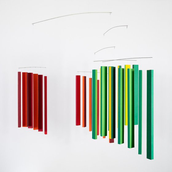 Moving stripes mobile No. 2