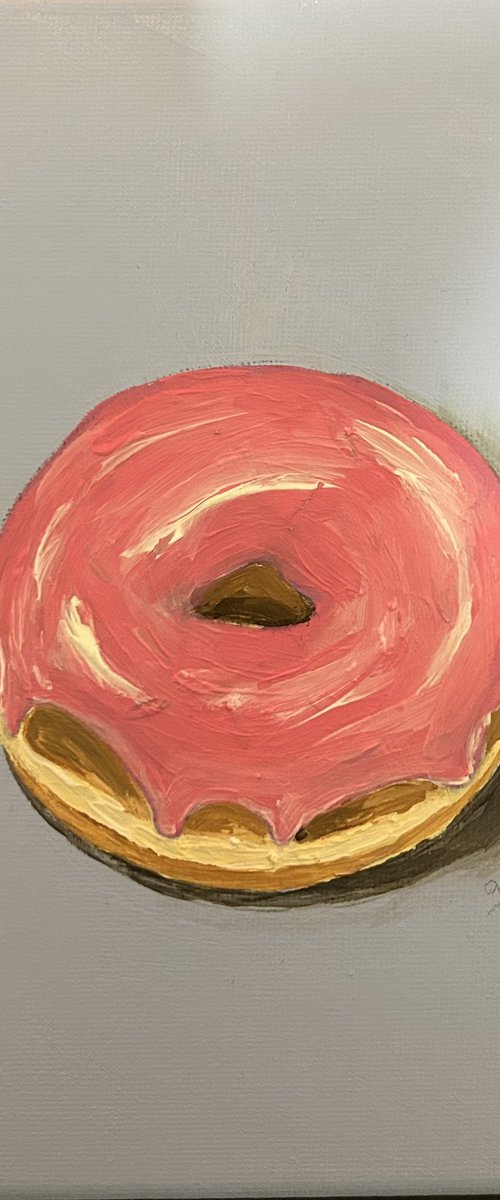 Donut painting by Amelia Taylor