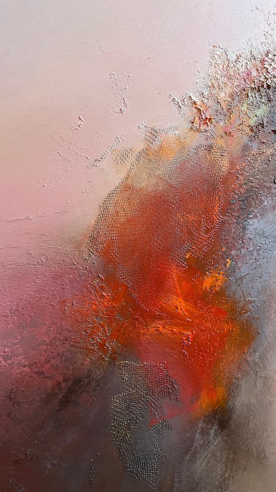 Red Abstract Sunset Sky