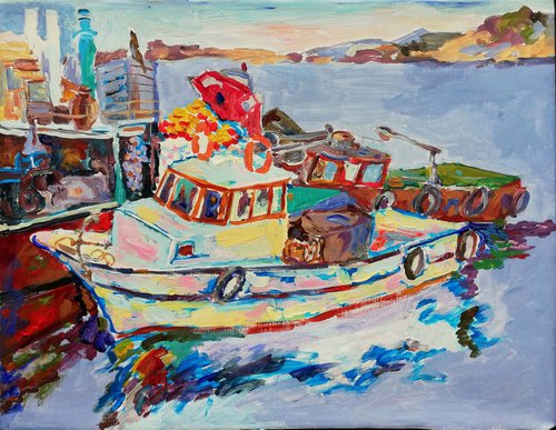 Kusadasi Boats, Turkey by Jelena Djokic
