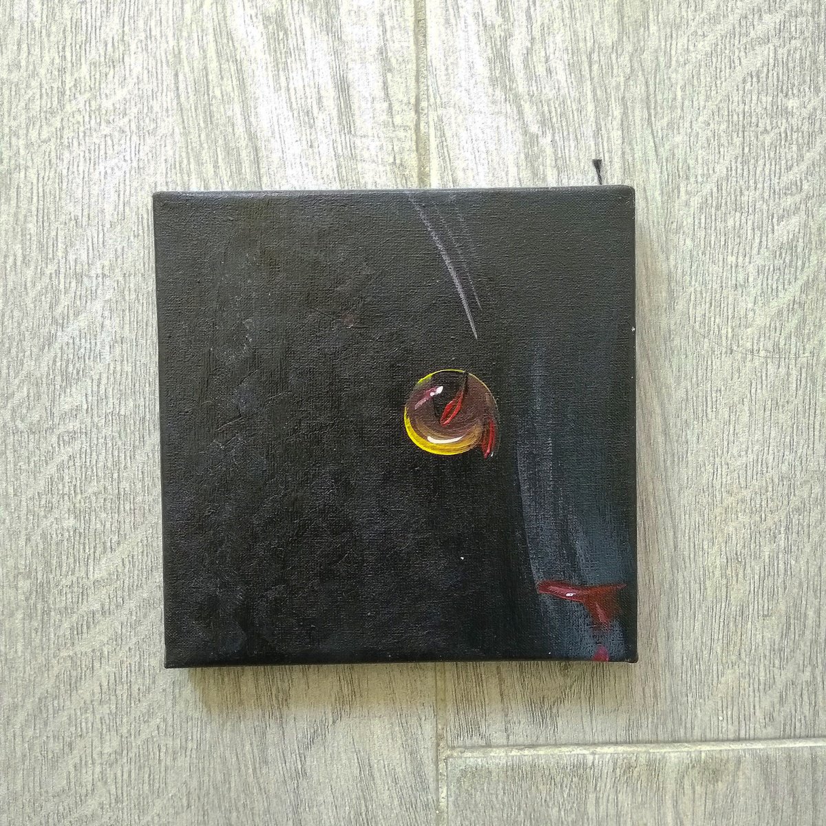 Impressionistic Animal Acrylic Painting By Marya, 6 X 6", "Cats", Original Artwork