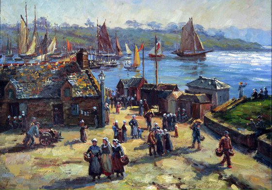 Douarnenez Brittany - My Early stage in painting 3462