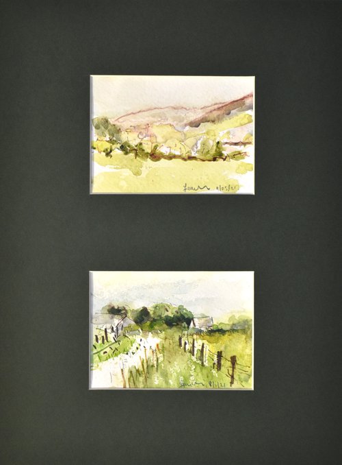 "the paths we take" -Landscape Watercolour Study No 3 by Ian McKay