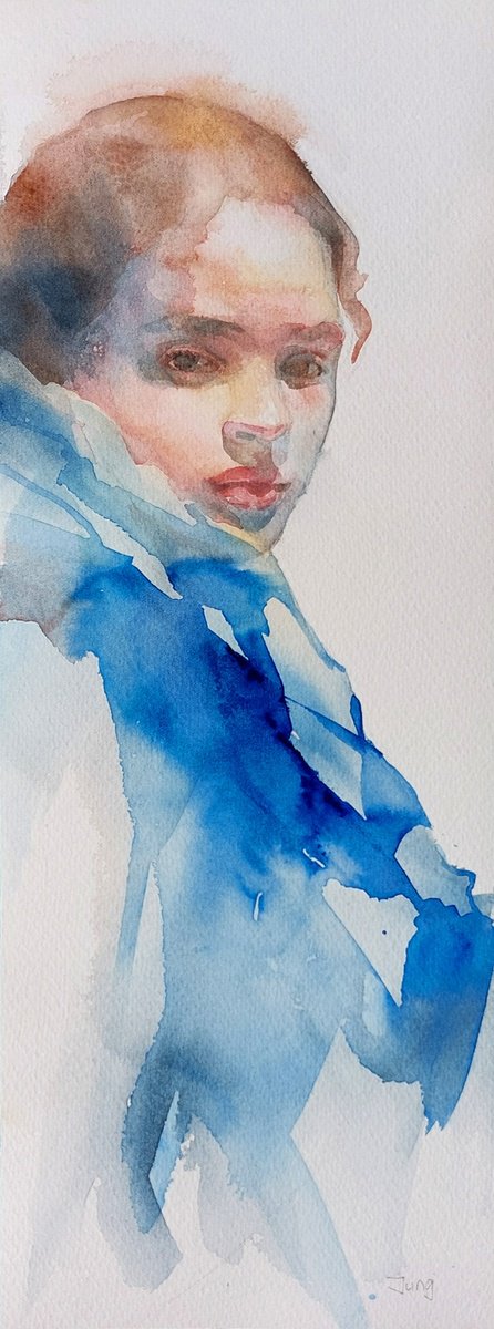 Girl in Blue by Dunja Jung