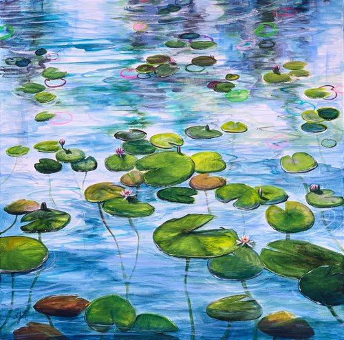 Water Lilies 4 by Sandra Gebhardt-Hoepfner