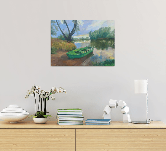 Landscape with a boat