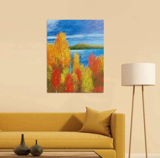 Fall landscape 90-70cm