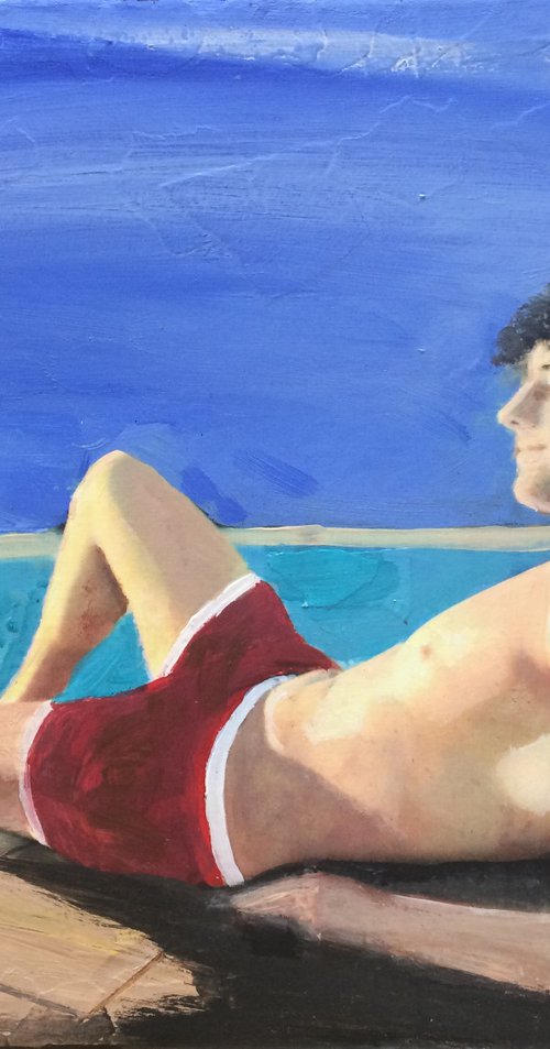 Man Relaxing in the Sun by Andrew  Reid Wildman