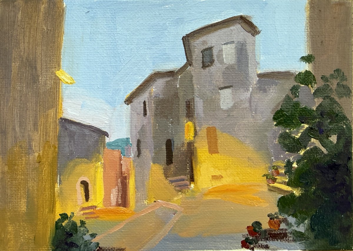 Sunset In Italy By Kate Sosonna, 7 X 5, Artwork For Sale On Artfinder