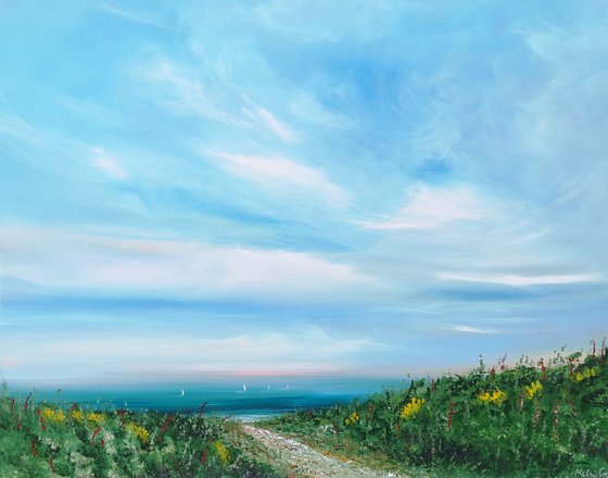 Large Seascape - To the Beach - Cornwall, Art