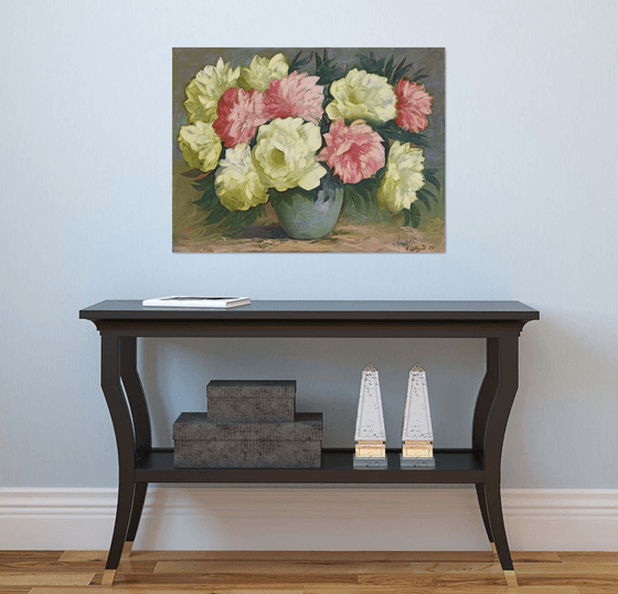 Peonies  in vase