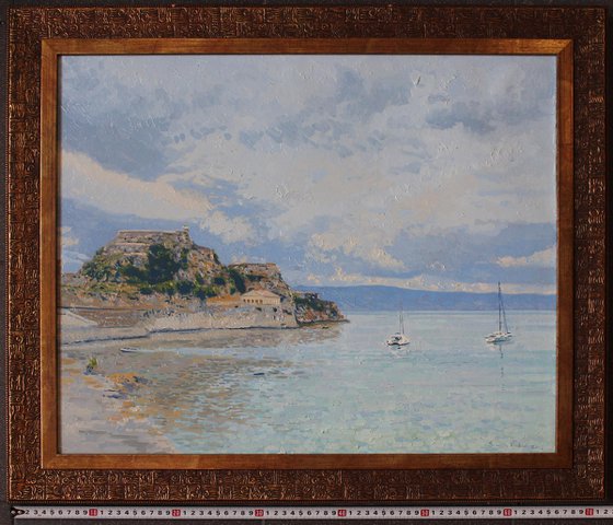 Garitsa Bay, Original Oil Painting by Simon Kozhin