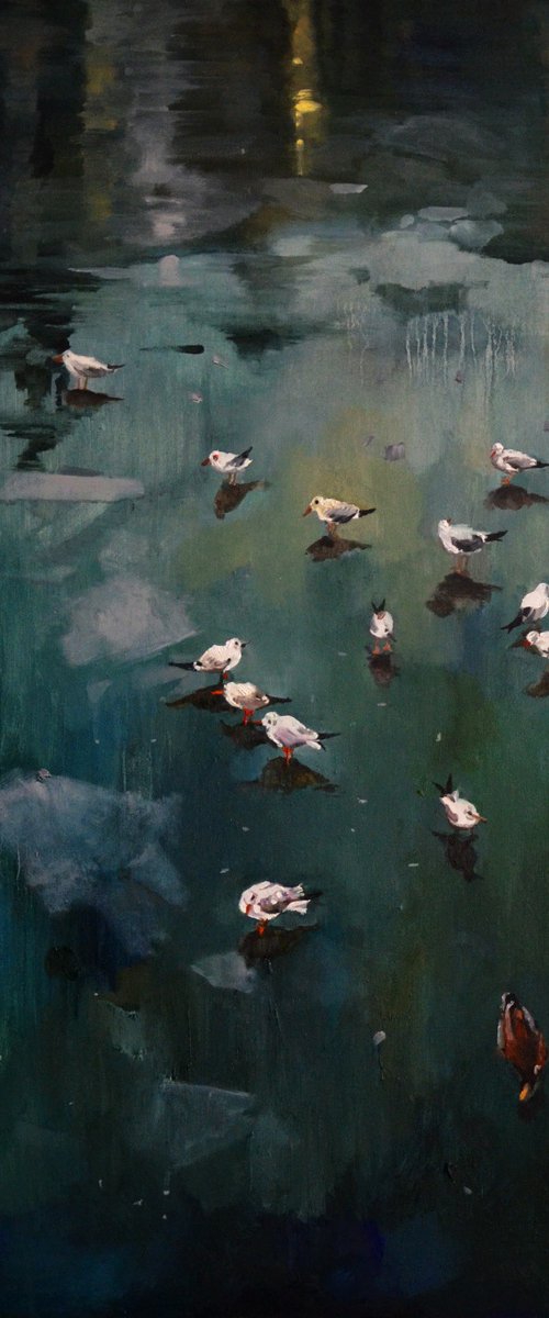 February Frosts. Birds by Zhanna Kondratenko