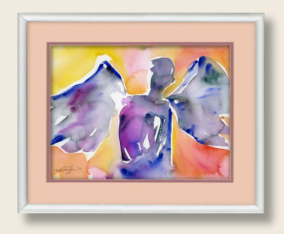 Angel No.14 - Watercolor by Kathy Morton Stanion