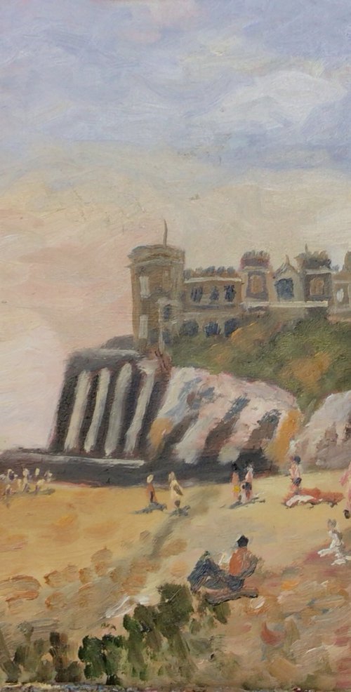 Castle on the cliffs by Julian Lovegrove Art