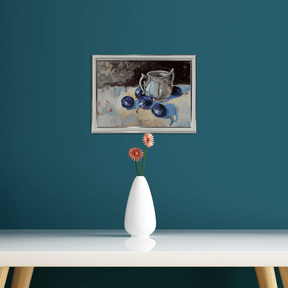Still  life with plums.