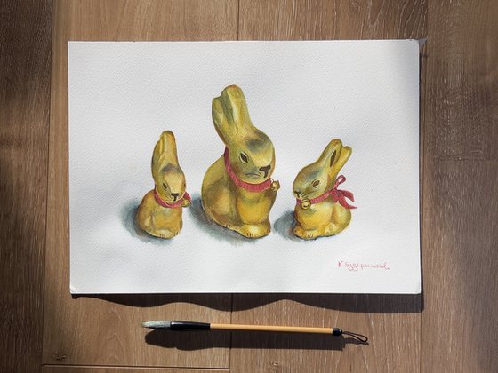 Lindt Easter Bunnies - Mom and kids 2