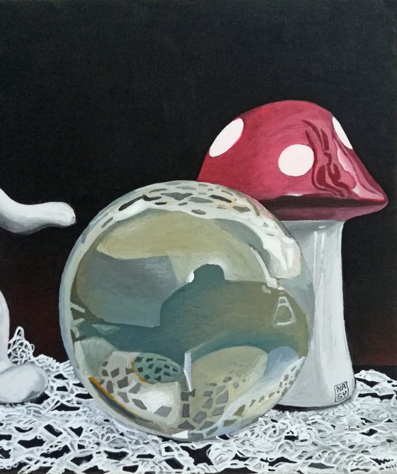 Lapin, la boule de cristal et le champignon