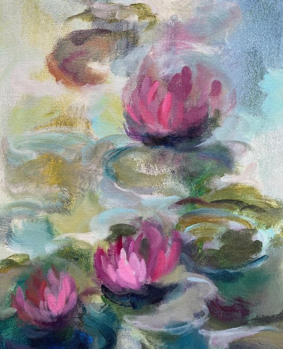 Pink Water Lilies II