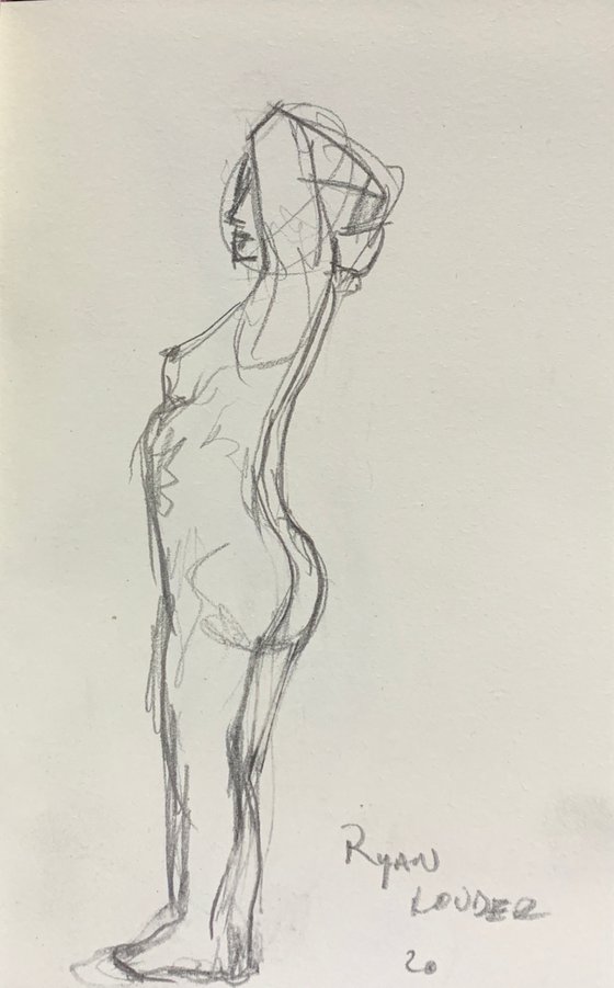 Nude Study Drawing 2