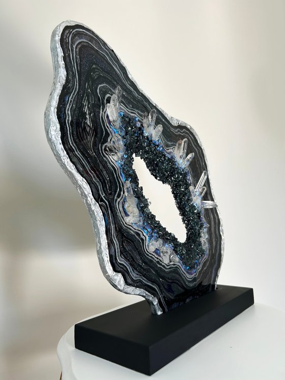 Geode Slice "Onyx"