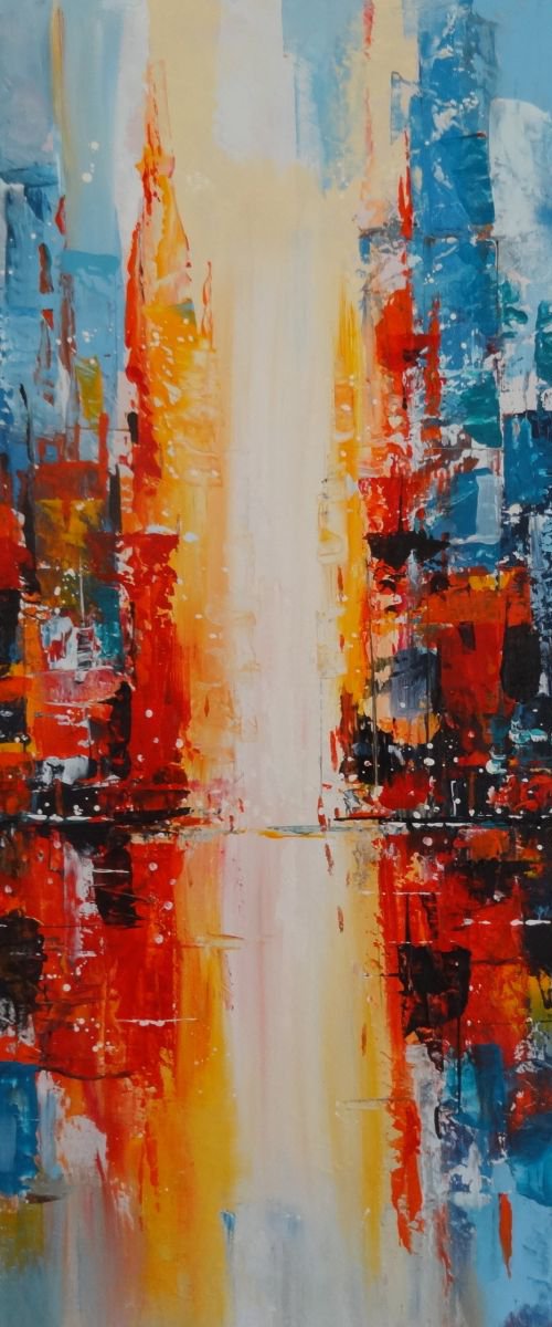 Impression   New Modern Times by Mel Davies Original Art