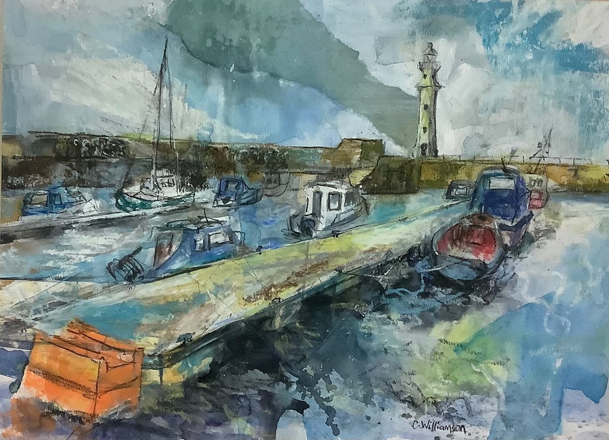 Newhaven harbour, Edinburgh by Claire Williamson