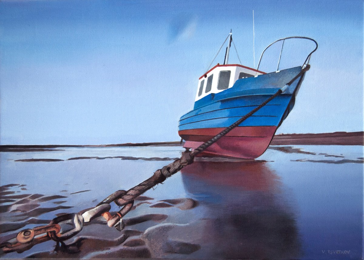 Photorealistic Oil Painting , Seascape Iv By Valeri Tsvetkov, 14 X 10, Artwork For Sale On Artfinder