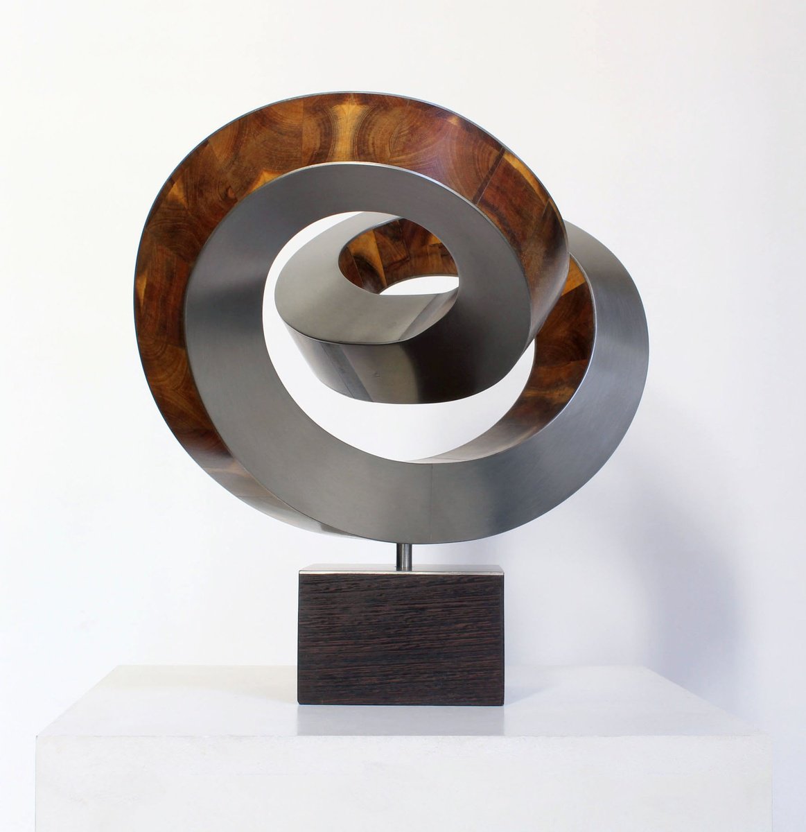 Abstract Sculpture By Nikolaus Weiler, 12 X 11", Torso Infinita, Original Artwork