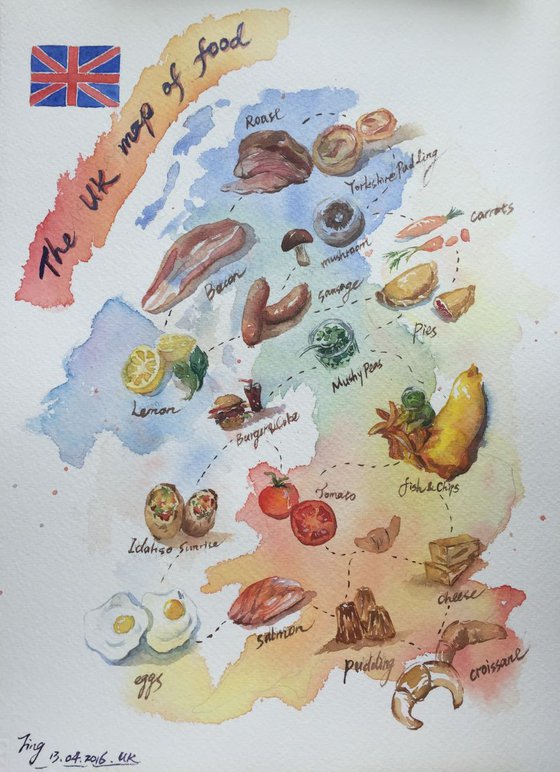 UK Map of Food