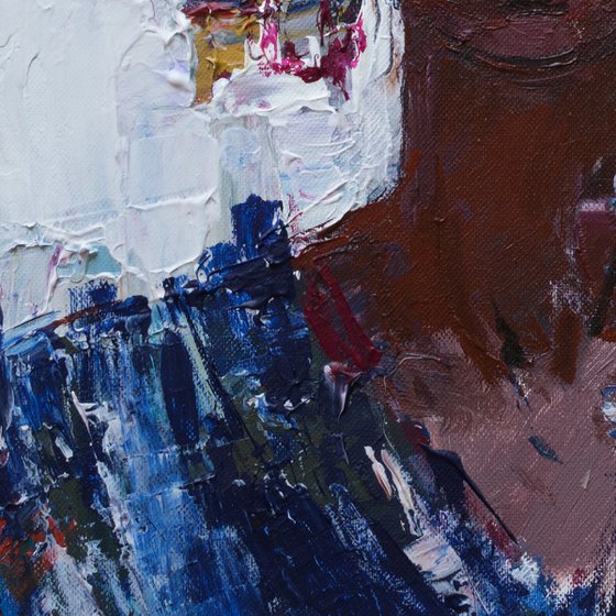 African woman portrait Original acrylic painting