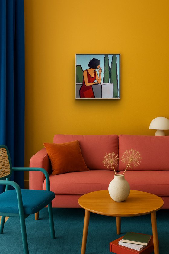 Woman on Balcony