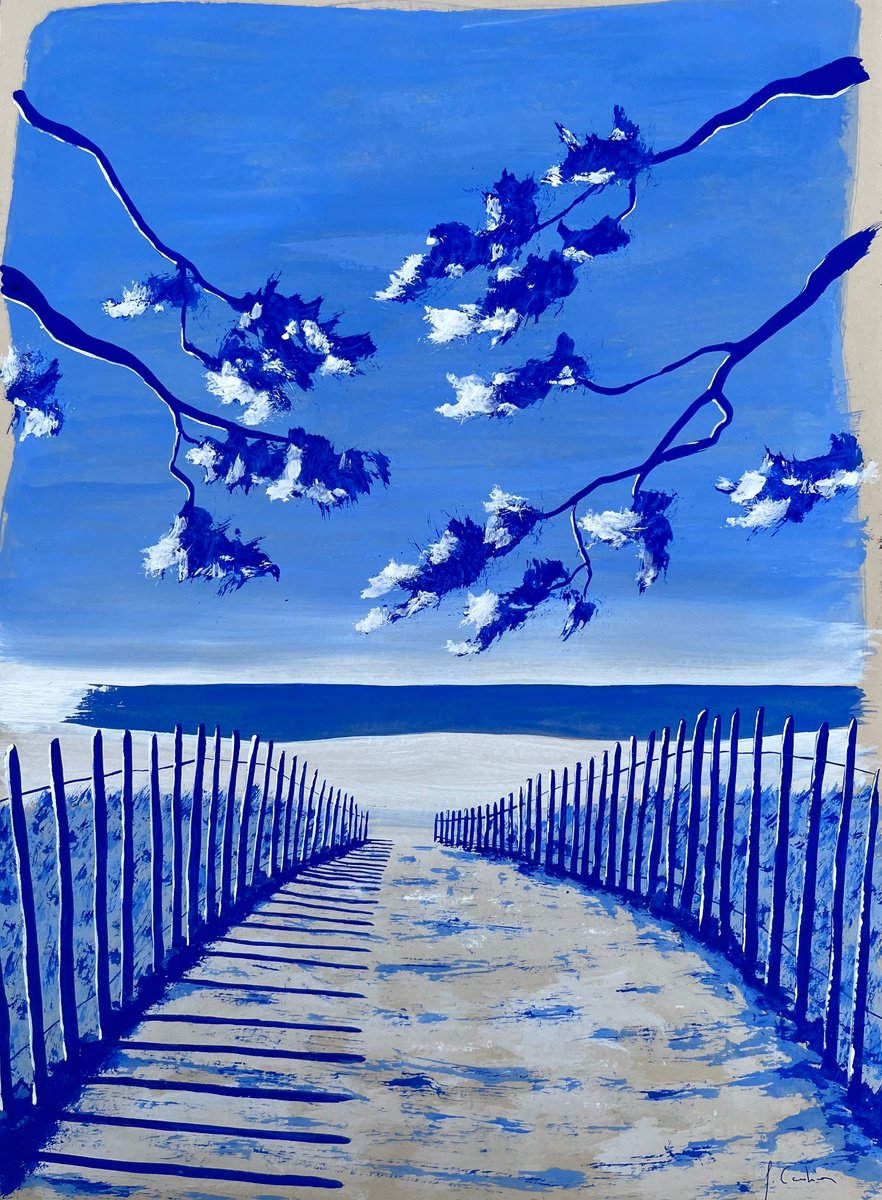 Painting , Sainte-Marine Ultramarine By Cadiou Frederic, 13 X 17, Artwork For Sale On Artfinder