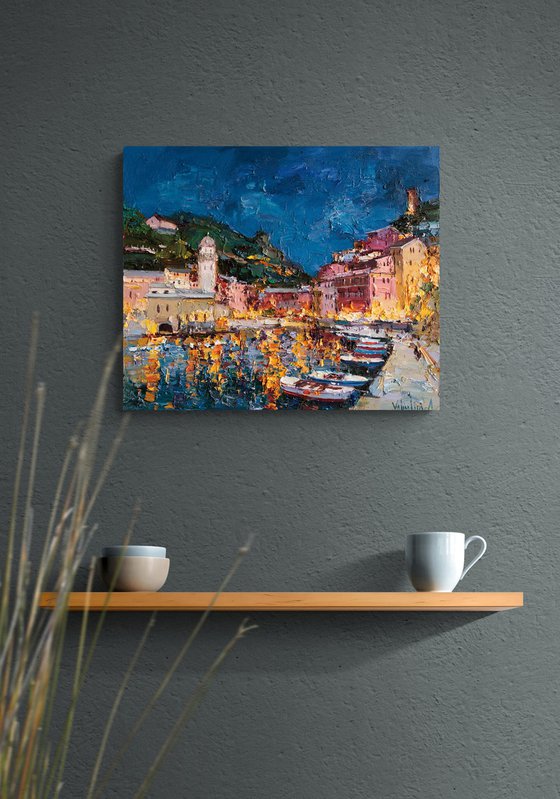 Evening lights of Italy